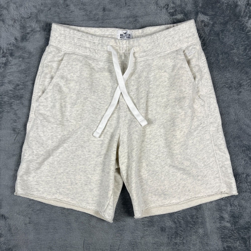 Hollister Must-Have Collection Fleece Sweat Shorts Womens XS Light Gray Heather